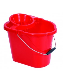 14 Litre Plastic mop Bucket - Red Hygiene